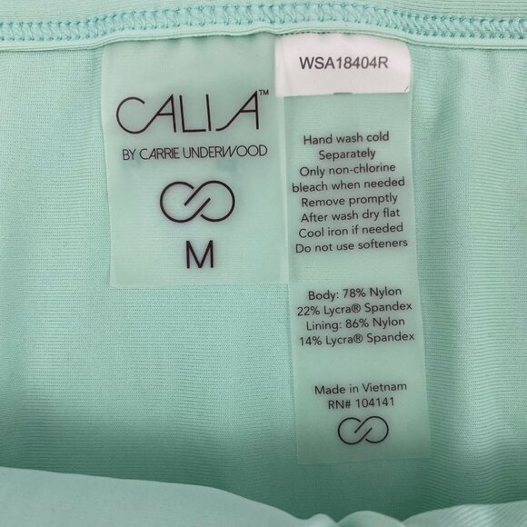 CALIA by Carrie Underwood Brook Green Ribbed Bikini Swim Bottoms Medium - Picture 6 of 6